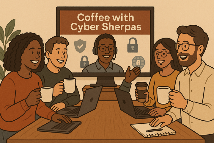 Save the Date - Coffee with Cyber Sherpas Zoom Meeting
